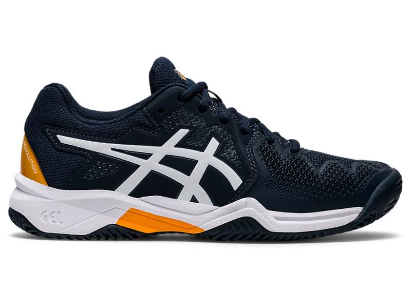 Dětské Tenisové Boty Asics GEL-RESOLUTION 8 Clay GS Tmavě Blankyt 24753NCQA